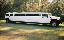 White Stretch H2 Hummer Limo
